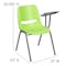 Flash Furniture Green Ergonomic Shell Chair with Left Handed Flip-Up Tablet Arm RUT-EO1-GN-LTAB-GG - alternate 9